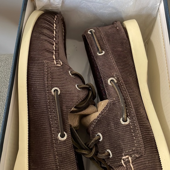 Sperry Top-Sider Women's A/O 2-eye Grey washed Corduroy Boat Shoe, color: brown - Picture 13 of 14
